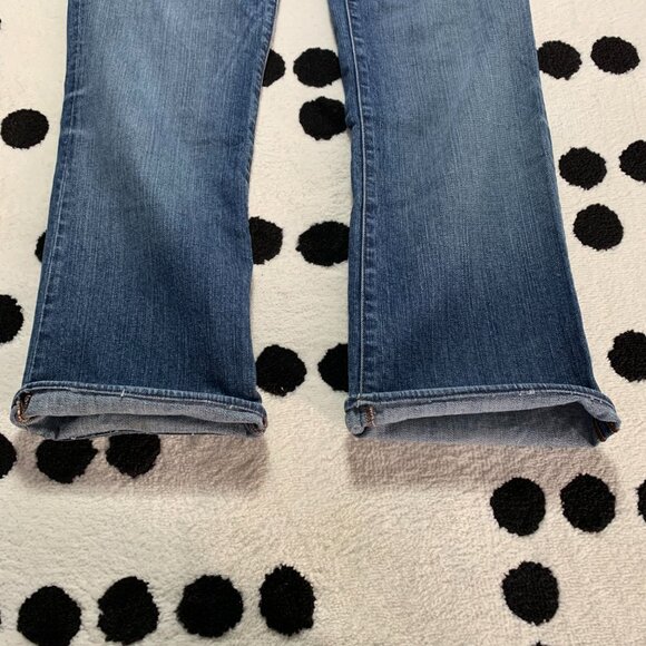 Victoria Beckham Rock & Republic Low Rise Distressed Denim Straight Leg Jeans - Picture 15 of 15
